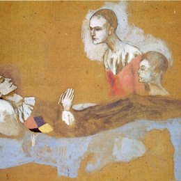 《小丑之死》毕加索欣赏高清