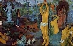 《我们从哪里来？我们是谁？我们到哪里去？》高更(Paul Gauguin)欣赏高清