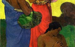 《哺乳》高更(Paul Gauguin)作品欣赏