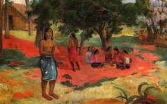 《窃窃私语》高更(Paul Gauguin)高清作品