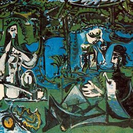 《草地上的午餐》毕加索作品欣赏高清