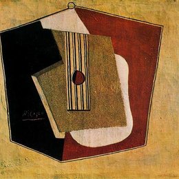 《吉他》毕加索高清欣赏