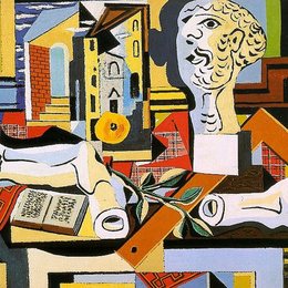 《石膏头像和手臂》毕加索高清艺术作品