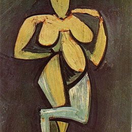 《站着的裸女》毕加索(Picasso)高清艺术作品