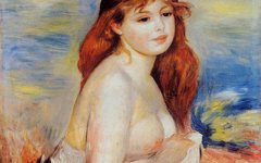 《沐浴的年轻女子》雷诺阿(Renoir)高清欣赏