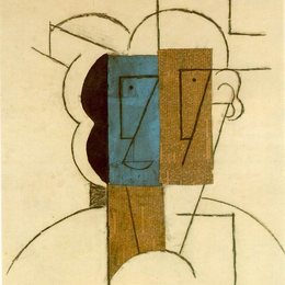 《戴帽子的男子》毕加索高清艺术作品