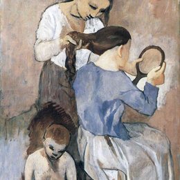 《理发》毕加索高清作品