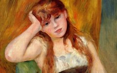 《年轻的金发女郎》雷诺阿(Renoir)高清作品