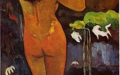 《希娜、月亮女神和守望者、大地之灵》高更(Paul Gauguin)作品欣赏高清