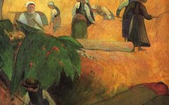 《牧草堆》高更(Paul Gauguin)高清艺术作品