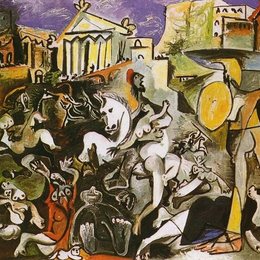 《绑架萨宾女子》毕加索作品高清