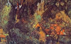 《树下的小屋》高更(Paul Gauguin)高清