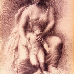 《母亲和孩子》毕加索高清