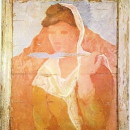 《围着披肩的费尔南德》毕加索作品欣赏高清