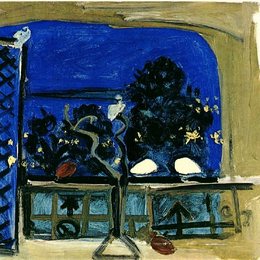 《画室（栖息的鸽子）》毕加索高清