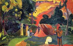 《孔雀（冒充好汉的人）》高更(Paul Gauguin)高清艺术作品