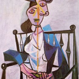 《坐着的多拉·马尔》毕加索(Picasso)作品欣赏