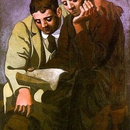 《共读家书》毕加索作品欣赏高清