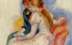 《阅读的女孩》雷诺阿(Renoir)高清艺术作品