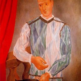 《滑稽演员》毕加索高清