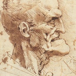 《怪诞的男子头像》达芬奇艺术高清