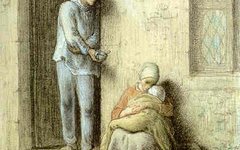 《婴儿（病儿）》米勒油画欣赏高清