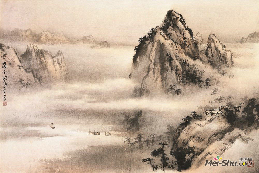 欧豪年-江云_欧豪年作品_欧豪年官网_艺术家_美术网-mei-shu.com