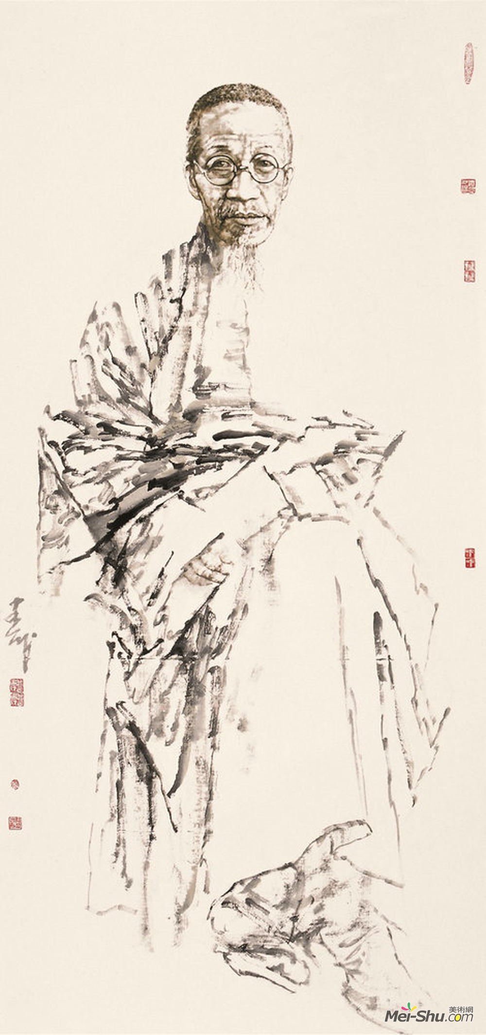 赵建成-先贤录—章太炎_赵建成作品_赵建成官网_艺术家_美术网-mei-sh