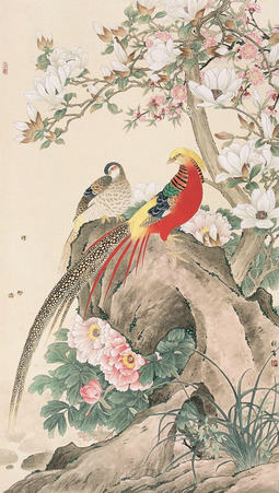 玉兰锦鸡