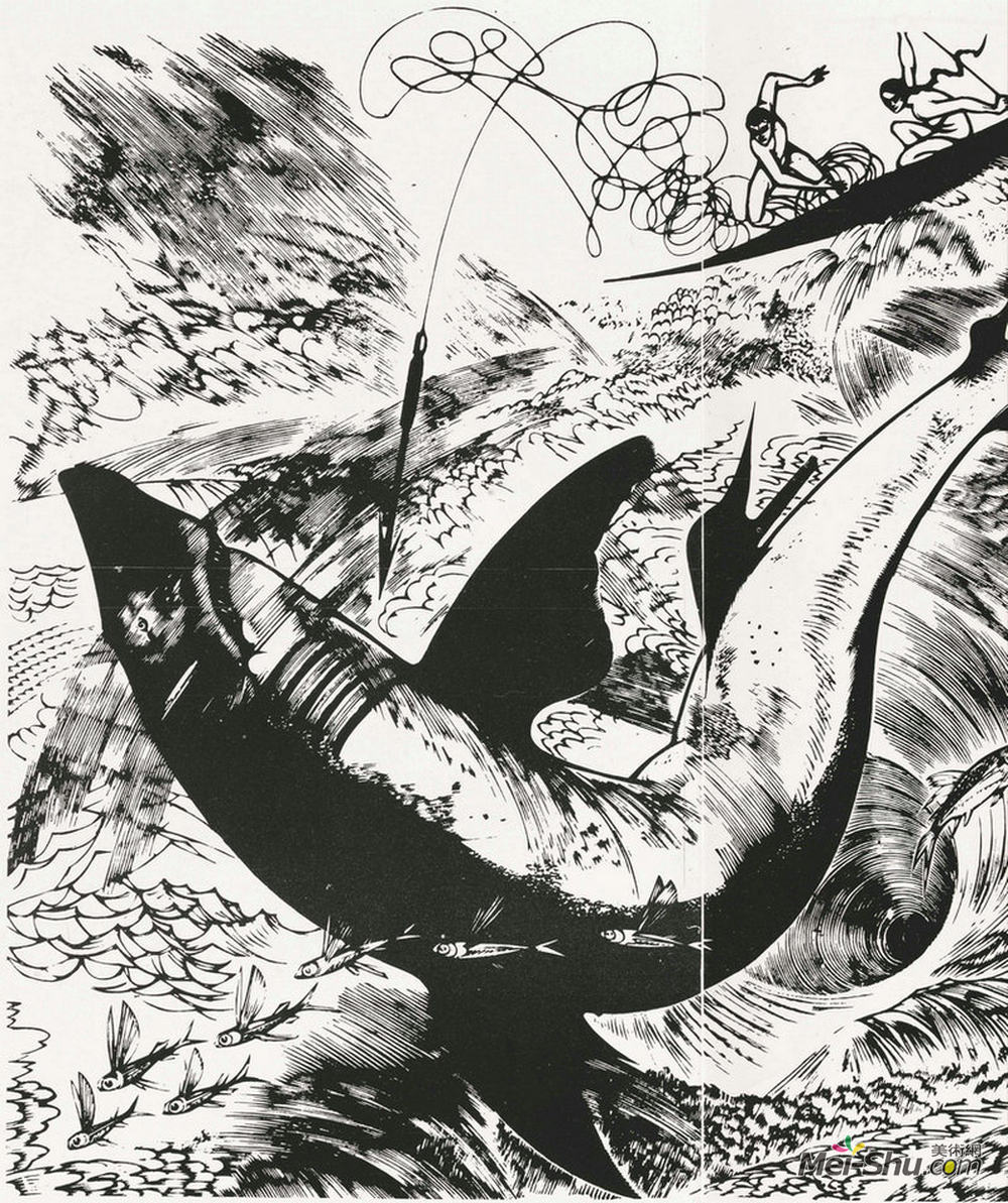 黄永玉 春潮-40cm×54.