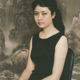 靳尚谊 青年女歌手-54cm×74cm