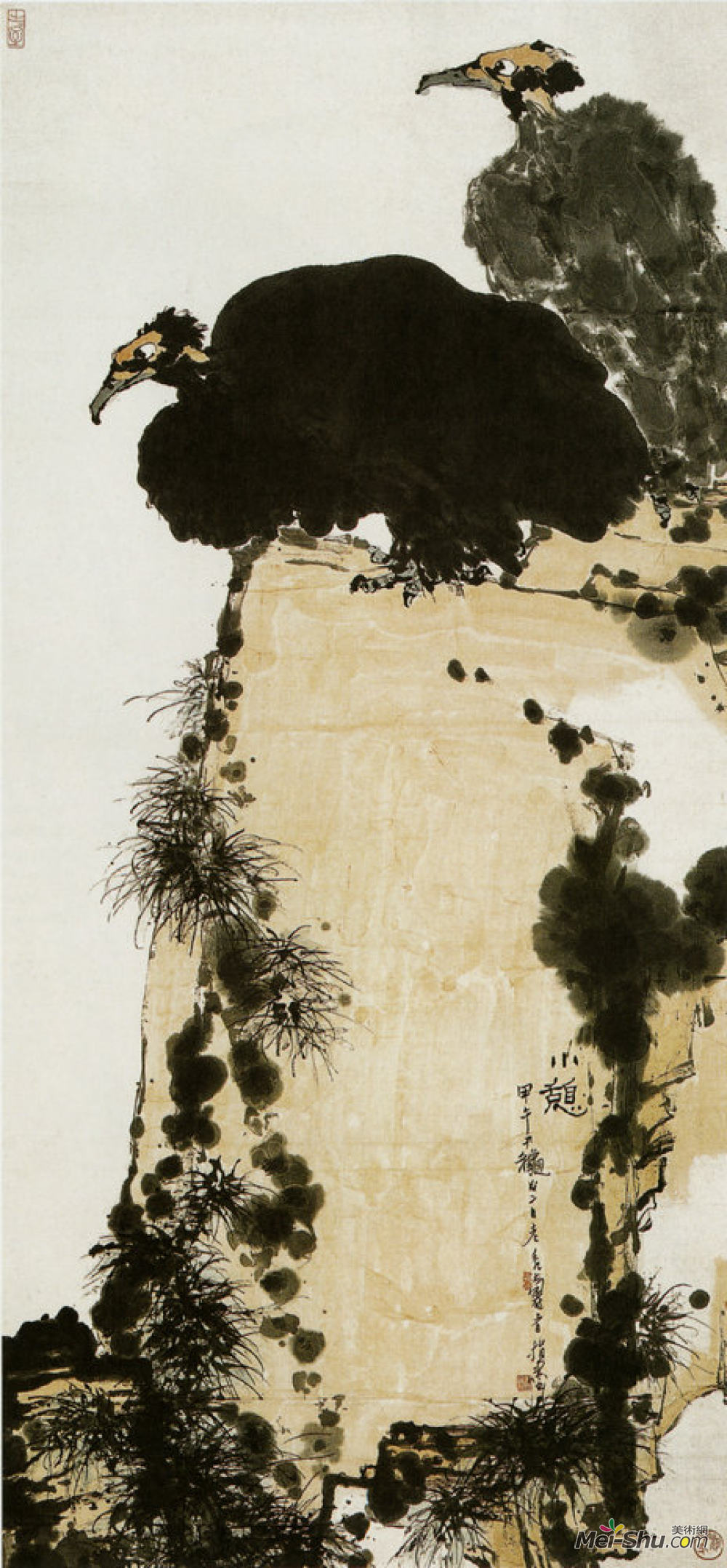 潘天寿-小憩_潘天寿作品_潘天寿官网_艺术家_美术网-mei-shu.com