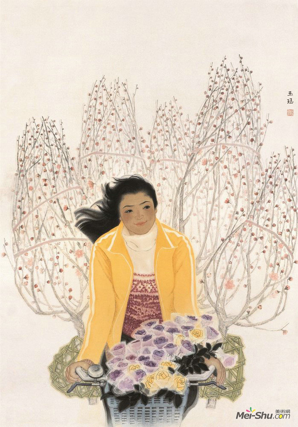 王玉珏-卖花姑娘_王玉珏作品_王玉珏官网_艺术家_美术网-mei-shu.com