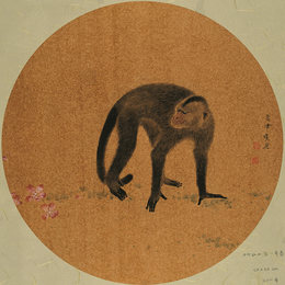张晓彦作品《桃红又见一年春》