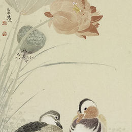 张晓彦作品《千年长交颈》