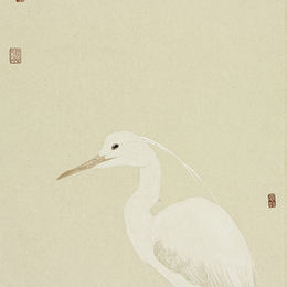 张晓彦作品《水浅鱼稀白鹭饥》