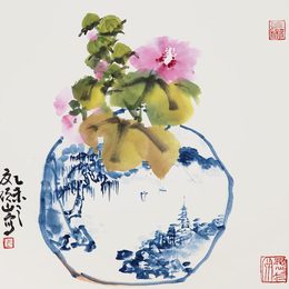 马硕山-马硕山作品《瓶花二》