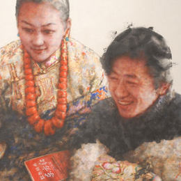 南海岩作品《曙光（局部）》