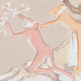 李晓柱作品《桃花度之我爱桃花之二》