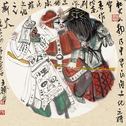 王辅民作品《社火》