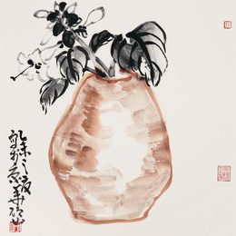 马硕山-马硕山作品《瓶花》