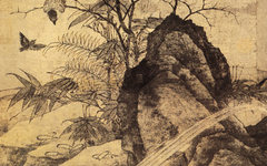 《山鹧棘雀图》