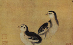 《鸡雏待饲图》