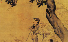 《秋林觅句图》