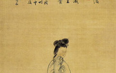 《朝妆缓步图》