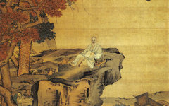 《秋林舒啸图》