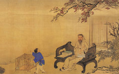 《王世祯放鹇图》