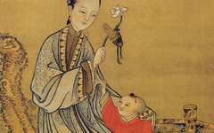 《连生贵子图》