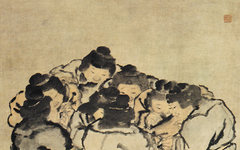 《八子观灯图》