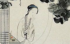 《梧桐仕女图》